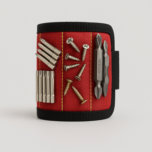 Magnetic Tool Wristband – Adjustable Holder for Screws and Drill Bits